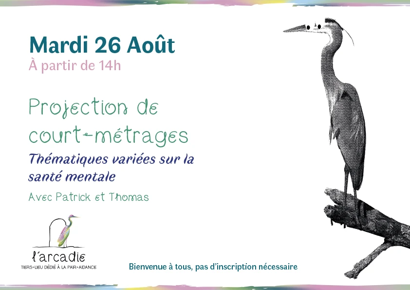 Visuel représentant un héron et des informations concernant la permanence du 26 août 2025