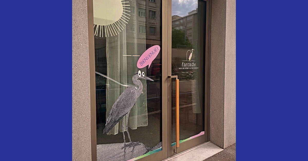 Décoration de la vitrine de l’arcadie